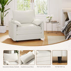 Vesgantti 40" Single Seat Sofa, Comfy Cloud Couch Deep Seat Upholstered Couch - Image 5