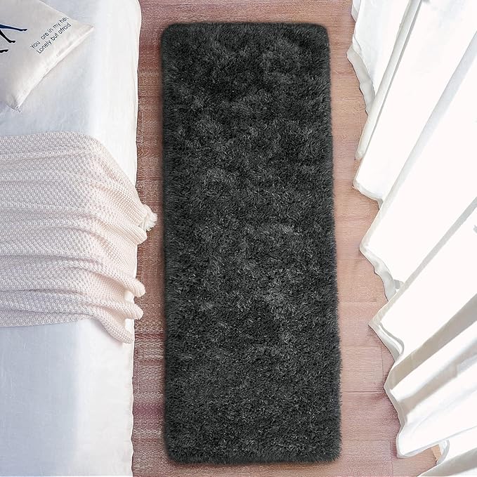 Chicrug Soft Runner Rugs for Bedroom Living Room Plush Fluffy Rug 2x6 | Shag - Image 6