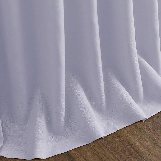 Lavender Purple Linen Curtains 90 Inches Long - Image 9