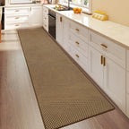 Hallway Runner Rug Long Kitchen Runner Washable Dark Brown 2x8 ft | Boho Woven - Image 3