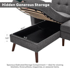 Tbfit L Shaped Couch Sofa, 3 Seater Sofas - Image 6