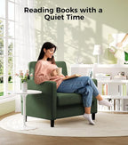 Welzona Sofa Reading Chair, Tool-Free Setup Living Room Accent Chairs, Comfy - Image 7