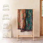 LUTBM Boho Throw Blanket for Bed 100% Cotton Soft Quilt Home Livingroom Decor - Image 6