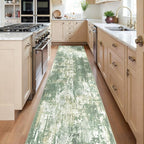 RELEANY Washable Runner 2'x8' Abstract Area Rug by RELEANY