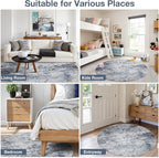 Aelenmu Round Rug 5ft Washable Rug - Image 8