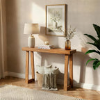 Plank+Beam Solid Wood Console Table, 36 Inch, Sofa Table, Narrow Entryway Table by PlankBeam