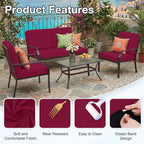 Waterproof Outdoor Cushion Covers, Stretch Patio Slipcovers | UV Resistant - Image 7