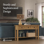 Furniture Dash Solid Wood Hall Table Console 47.9" W, 12.6" D, 28.8" H - Image 3