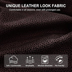 ANARACHON Leather Look Recliner Couch Cover, 8-Pieces Stretch Recliner Sofa - Image 5
