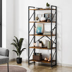 Shintenchi 5 Tiers Bookshelf, Classically Tall Bookcase Shelf, Industrial Book by Shintenchi%7CFurnitureMadeforRealLife