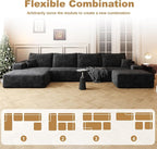 AUGOP 136" Sectional Couches for Living Room Modern Modular Sofa - Image 8