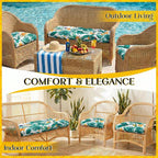 1 MIDDLE ONE Wicker Chair Cushions 3 Pieces Set - Image 6