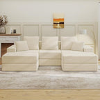 Living&Giving 101" U-Shaped Cloud Sectional Couch by LivingGiving