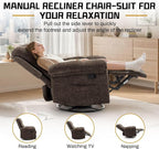 Korser Recliner Chair, Swivel Rocker Recliner Chair - Image 4