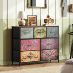 WLIVE 7 Drawer Dresser TV Stand, Entertainment Center, Media Console Table - Image 2