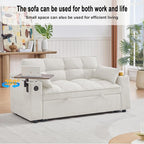Auvsoce 65'' Convertible Sleeper Sofa Bed - Image 3