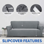 ZNSAYOTX 1 Piece Jacquard Couch Covers - Image 3