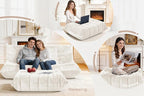 Bean Bag Pouf Ottoman, Foot Stool, Foot Rest - Image 4