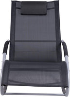 Outsunny Zero Gravity Rocking Chair Outdoor Chaise Lounge Chair Recliner Rocker - Image 7