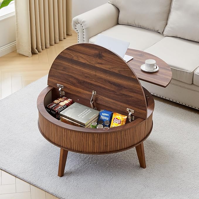 Round Lift Top Coffee Table - Image 8