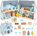 WOODMAM Foldable Wooden Dollhouse by WOODMAM