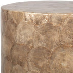 East at Main Capiz Shell Martini Table – Tea Brown Accent Table, Small - Image 5
