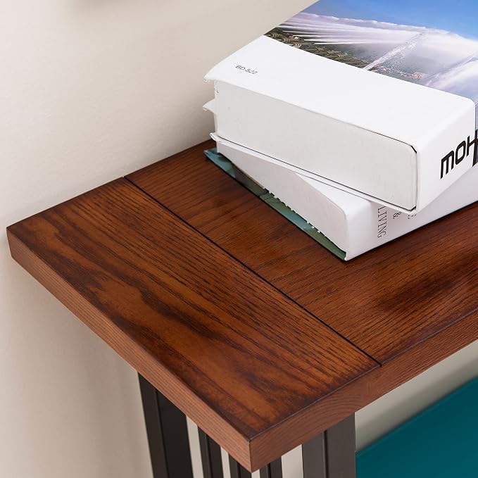 Ironcraft Solid Wood and Metal Console Table - Image 10