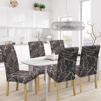 BIETYONE Stretch Dining Chair Covers Set of 8, Soft Removable Washable Kitchen - Image 2