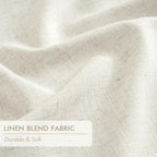MIULEE Natural Extra Wide Pinch Pleated Blackout Curtains 60x102 Inches | - Image 6