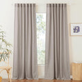 RYB HOME Linen Semi Sheer Curtains by RYBHOME