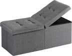 30.5-INCH Storage Ottoman Bench, Footrest by Unknown