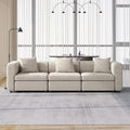 Guyii Modern 108.66" Long Oversized 3-Seat Velvet Convertible Sectional Sofa by Guyii