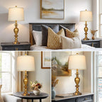 Cinkeda 28" Farmhouse Table Lamps Set of 2 - Image 5