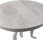 Carolina Chair & Table Adjustable Hand Crank 18" Wooden Top Rustic Side Table - Image 7