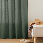 RYB HOME Linen Semi Sheer Curtains - Image 6