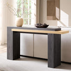 OKD 63 Inch Modern Entryway Console Table, Solid Geometry Accent Sofa Table - Image 6