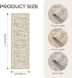 2'6 x 8' Runner Rug Non Slip, Washable Kitchen Rugs, Nursery Room, Soft Runner - Image 2