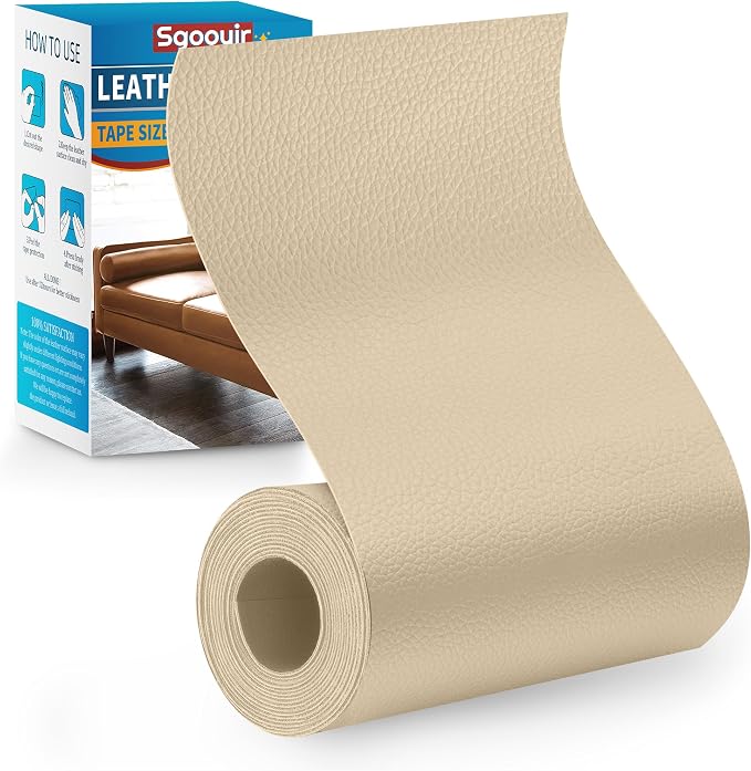 Sgooyir Leather Repair Patch Tape Kit, Vinyl Leather Repair Kit by Sgooyir