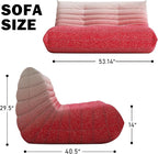 Bean Bag Chair, Loveseat Fireside Chair Bean Bag Sofa Large Bean Bag Chair - Image 2