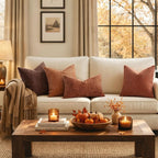 MIULEE Fall Decorative Rust Couch Throw Pillow Covers 18x18 Inch 2 Pack | - Image 2