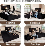 104" Convertible Sectional Couch - Image 3