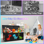 Mabahoo Extra Large Toy Box, Collapsible Toy Storage Organizer - Image 4