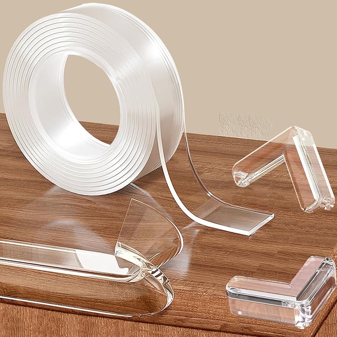 Corner Protectors Baby Proofing, 0.8 in x 13.12 FT Clear Edge Protector Strip by Unknown