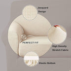 Turquoize Stretch Sofa Slipcover 2 Pieces Sofa Cover Couch Cover - Image 2