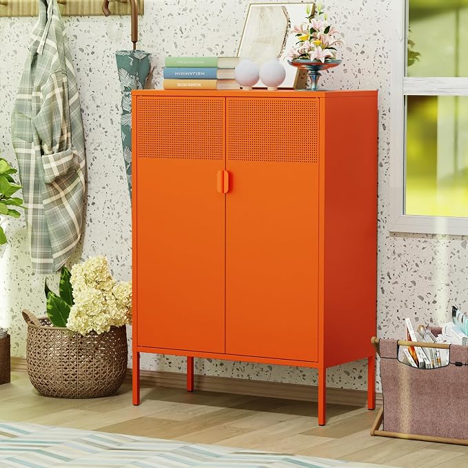 Washsemba 2 Mesh Door Metal Cabinet - Image 6