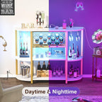 Unikito 4-Tier Metal Coffee Bar Cabinet - Image 8