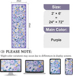 DUKINO 2x6 Runner Rug for Hallway, Washable Kitchen Rugs Non Slip, Floral - Image 2