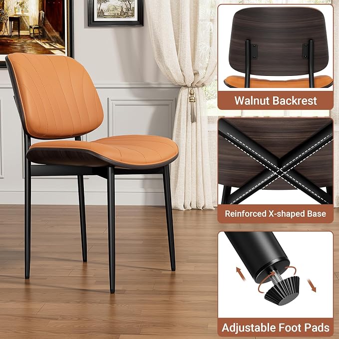 YaFiti Dining Chairs Set of 8, Mid Century Modern Dining Room and Kitchen Chairs - Image 6