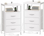 Huuger Nightstands Set of 2, 27.6 Inch End Tables by Huuger
