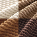 MIULEE Fall Corduroy Decorative Throw Pillow Covers Brown Series 20x20 | Set of - Image 3